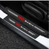 Naklejki Ochronne na Progi Dacia – Carbon Look z Logo DACIA - zestaw 4 sztuk